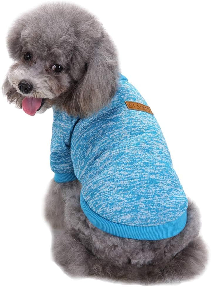 Dog Clothes Dogs Sweater Soft Puppies Clothing Winter Puppy Sweaters Warm Outfit for Dogs Small XXS XS Cat Apparel (Pink, XS)