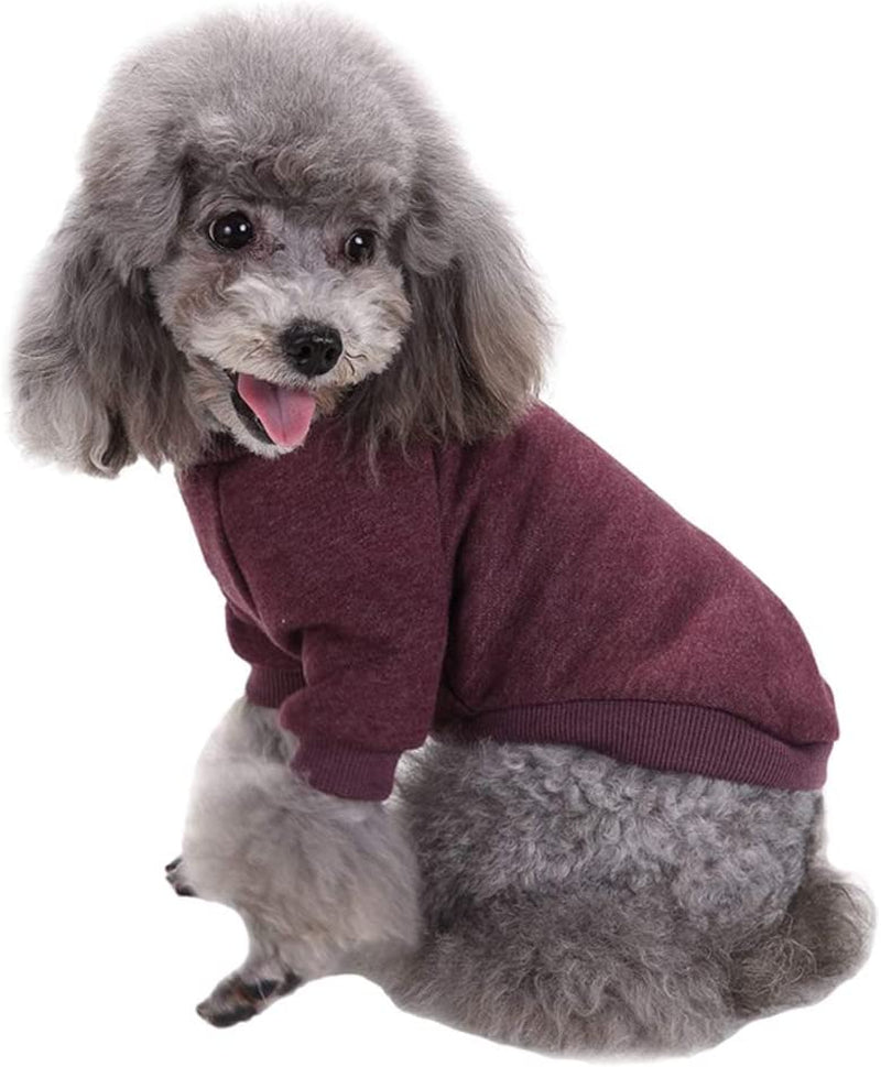 Dog Clothes Dogs Sweater Soft Puppies Clothing Winter Puppy Sweaters Warm Outfit for Dogs Small XXS XS Cat Apparel (Pink, XS)