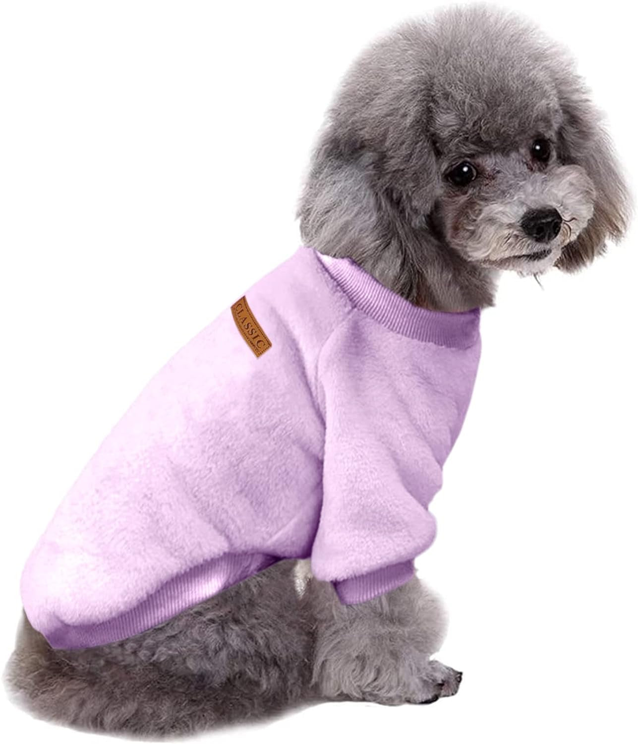 Dog Clothes Dogs Sweater Soft Puppies Clothing Winter Puppy Sweaters Warm Outfit for Dogs Small XXS XS Cat Apparel (Pink, XS)
