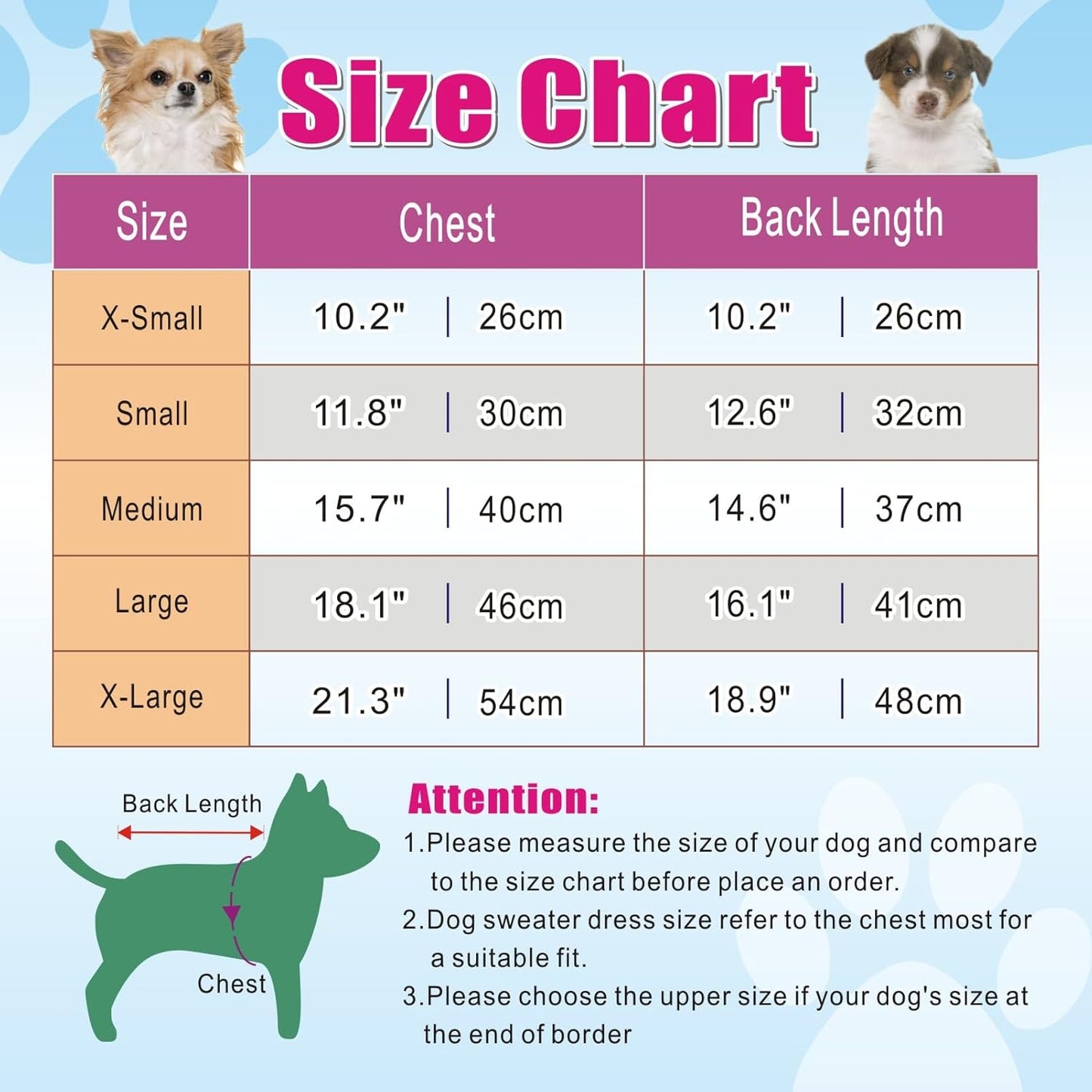 Pet Dog Long Sweaters Dress Knitwear Turtleneck Pullover Warm Winter Puppy Sweater Long Dresses (Grey Heart, Small)
