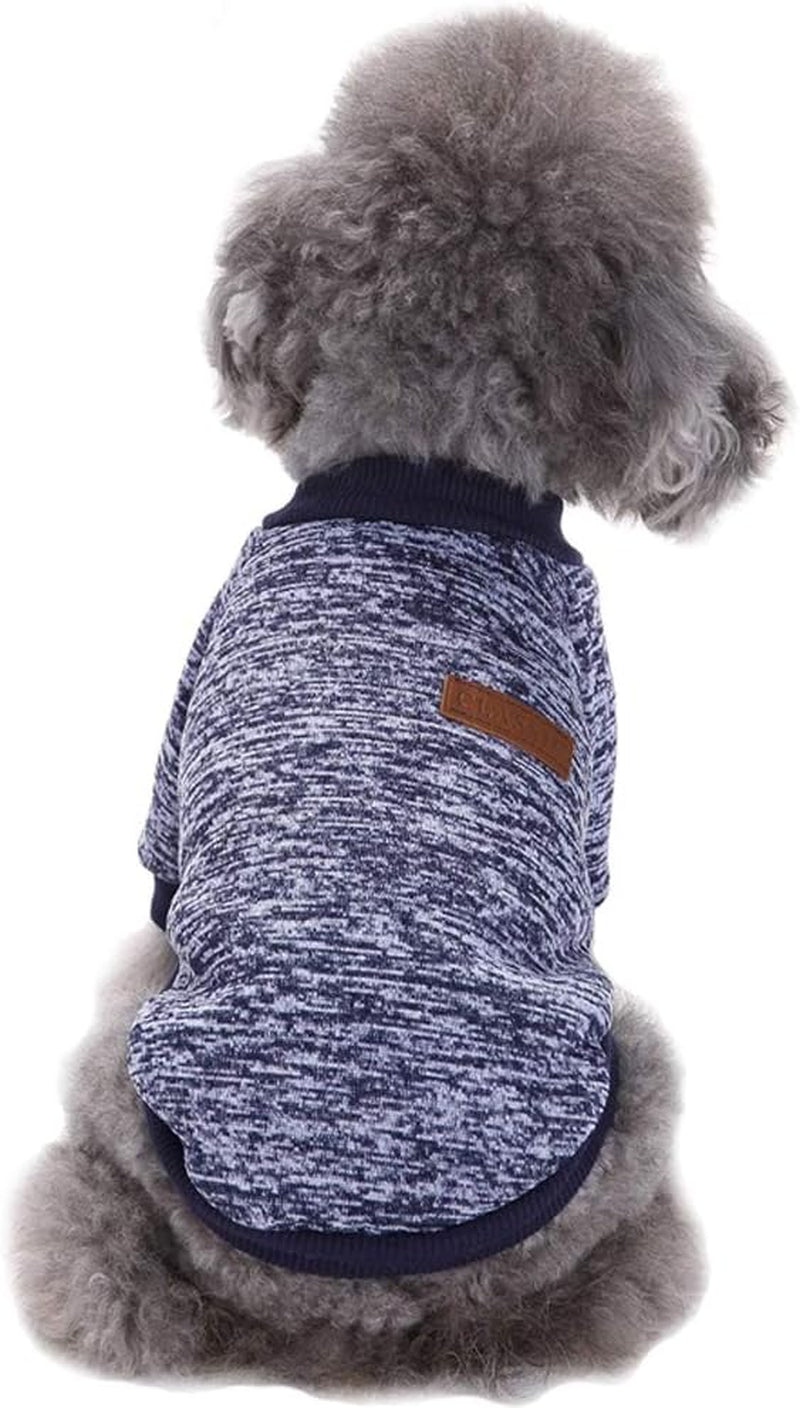 Dog Clothes Dogs Sweater Soft Puppies Clothing Winter Puppy Sweaters Warm Outfit for Dogs Small XXS XS Cat Apparel (Pink, XS)