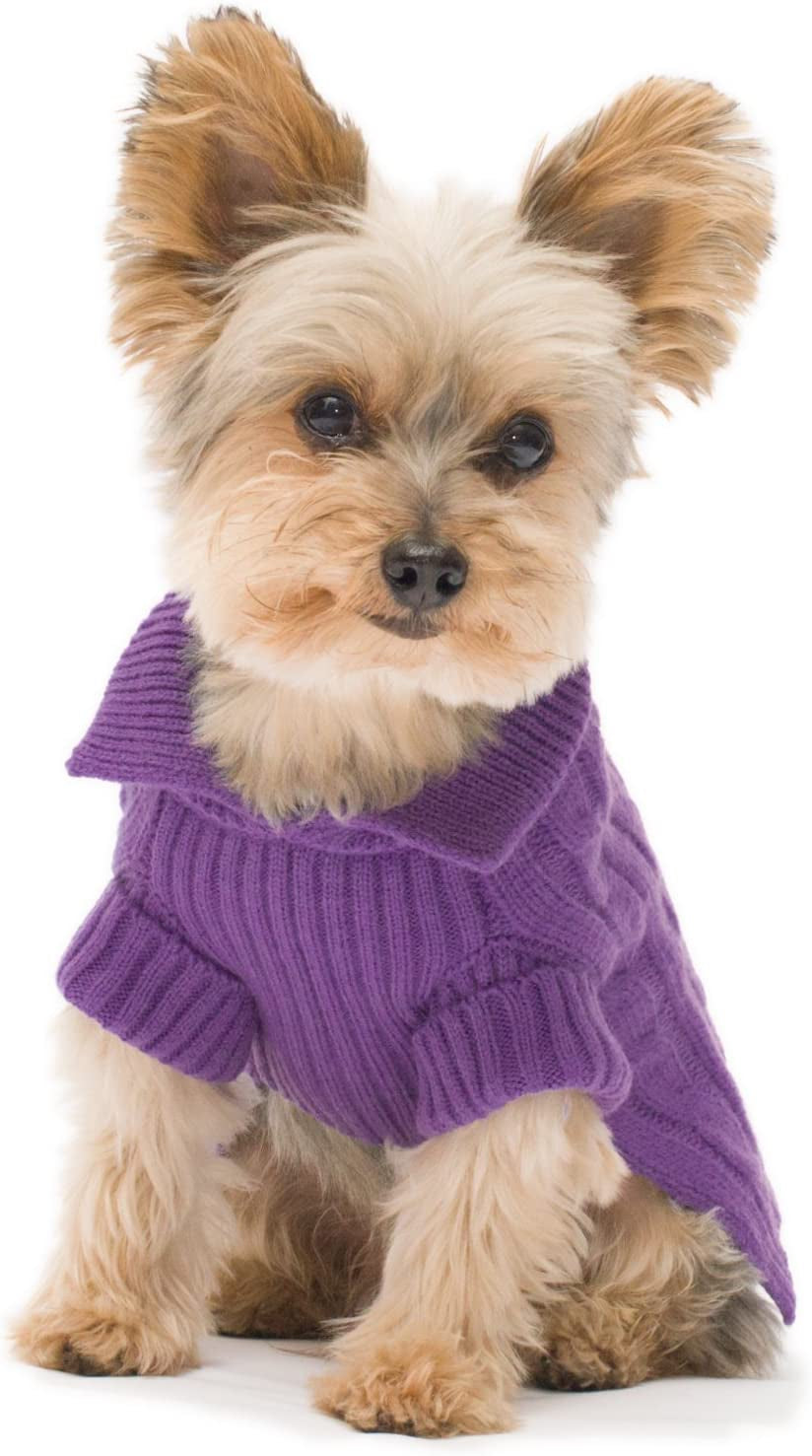 Millennium Pink Aran Dog Sweater Size #12 Medium