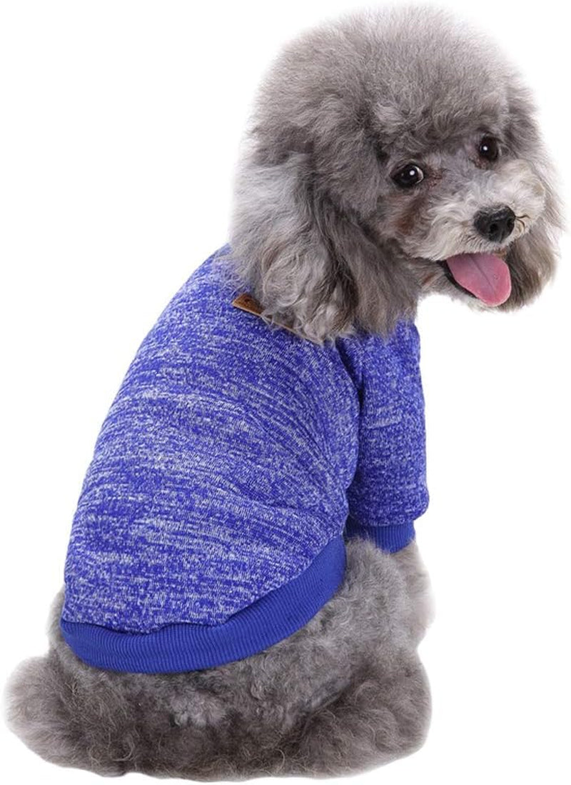 Dog Clothes Dogs Sweater Soft Puppies Clothing Winter Puppy Sweaters Warm Outfit for Dogs Small XXS XS Cat Apparel (Pink, XS)