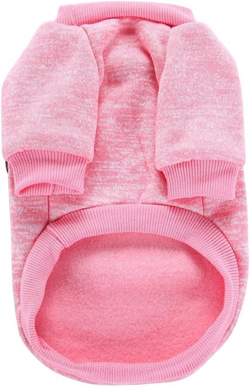 Dog Clothes Dogs Sweater Soft Puppies Clothing Winter Puppy Sweaters Warm Outfit for Dogs Small XXS XS Cat Apparel (Pink, XS)